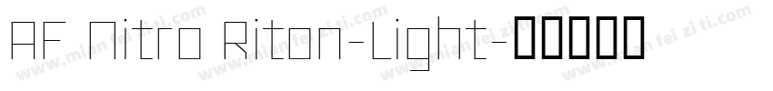 AF Nitro Riton-Light字体转换